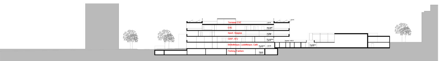 Bâtiment public «espace familles»